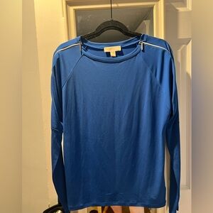 Michael Kors Royal Blue Long Sleeve Top